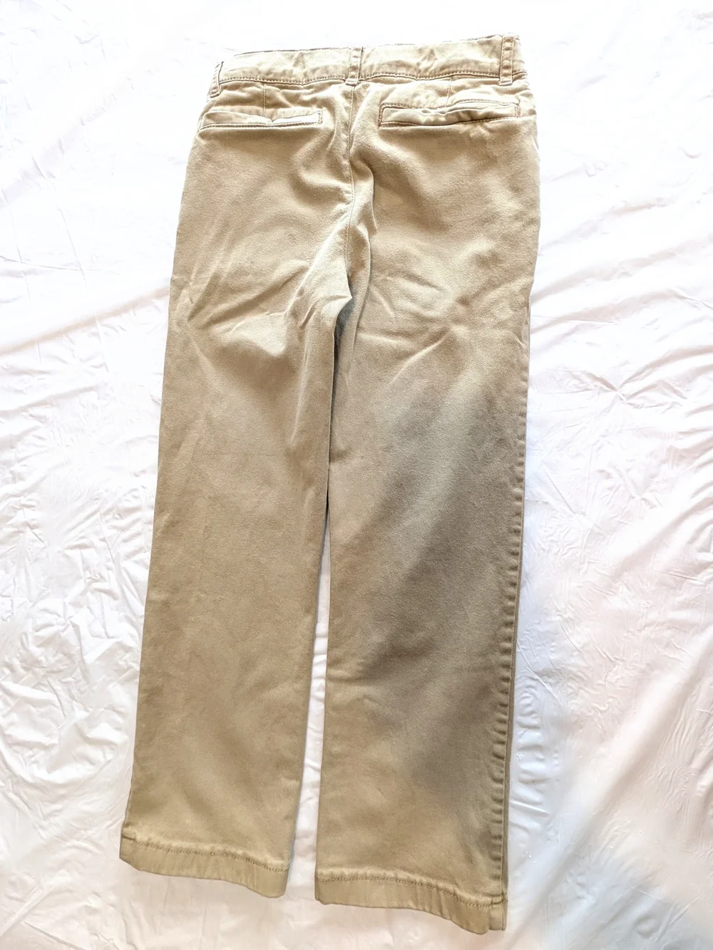 Childrens Place Boys Khaki Tan Chino Dress Pants School Uniform Size 7 READ DESC